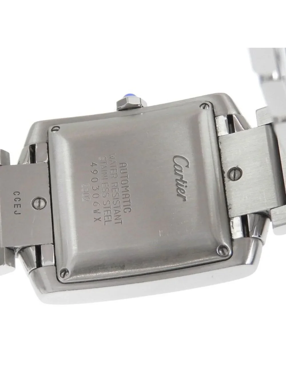 Cartier Tank Francaise LM Stainless Steel Automatic Analog Display White Dial